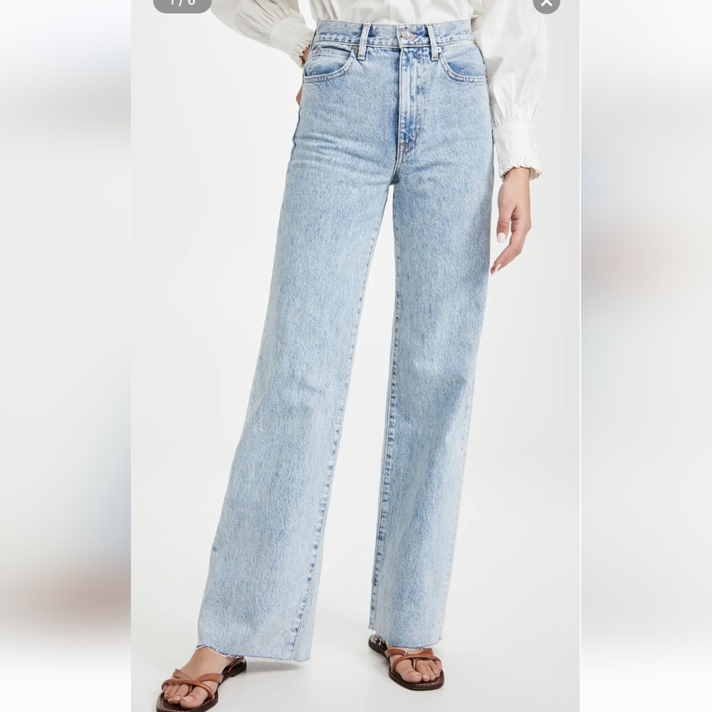 SLVRLAKE Grace High-Rise Wide Leg Jeans